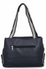 Torebka Damska Shopper Bag 2 Komory firmy Hernan 3892-1 Granatowa/Biała